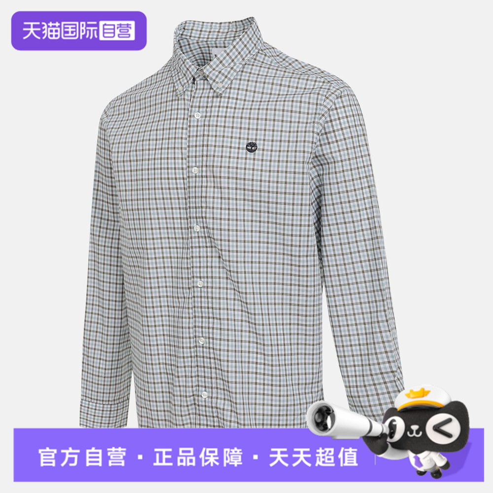 【自营】Timberland添柏岚男子Gingham运动休闲长袖衬衫A6N23-EYN