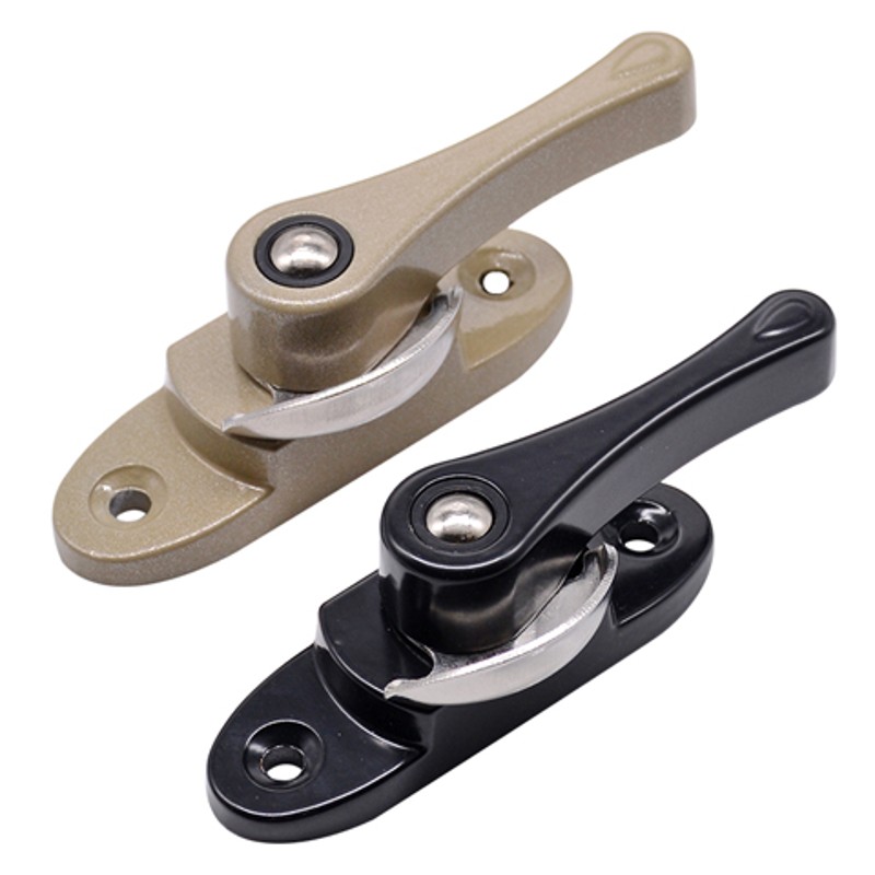 月牙锁 铝合金不锈钢窗锁塑钢窗锁扣平移推拉窗户门窗钩锁通用型