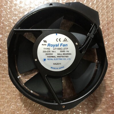 原装ROYAL FAN 220-230V 金属耐高温风扇 TYPE UT156C-2TP 26-29W