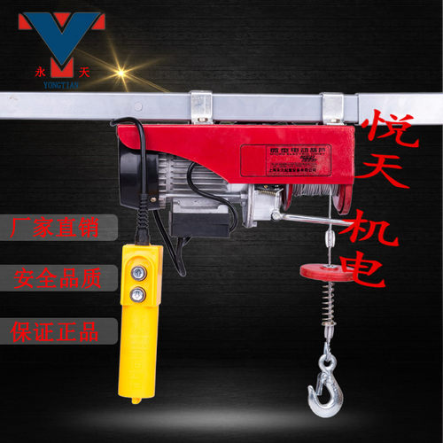 神斧微型220V电动葫芦/家用型小吊机 提升机100-1000KG9*12米/20M