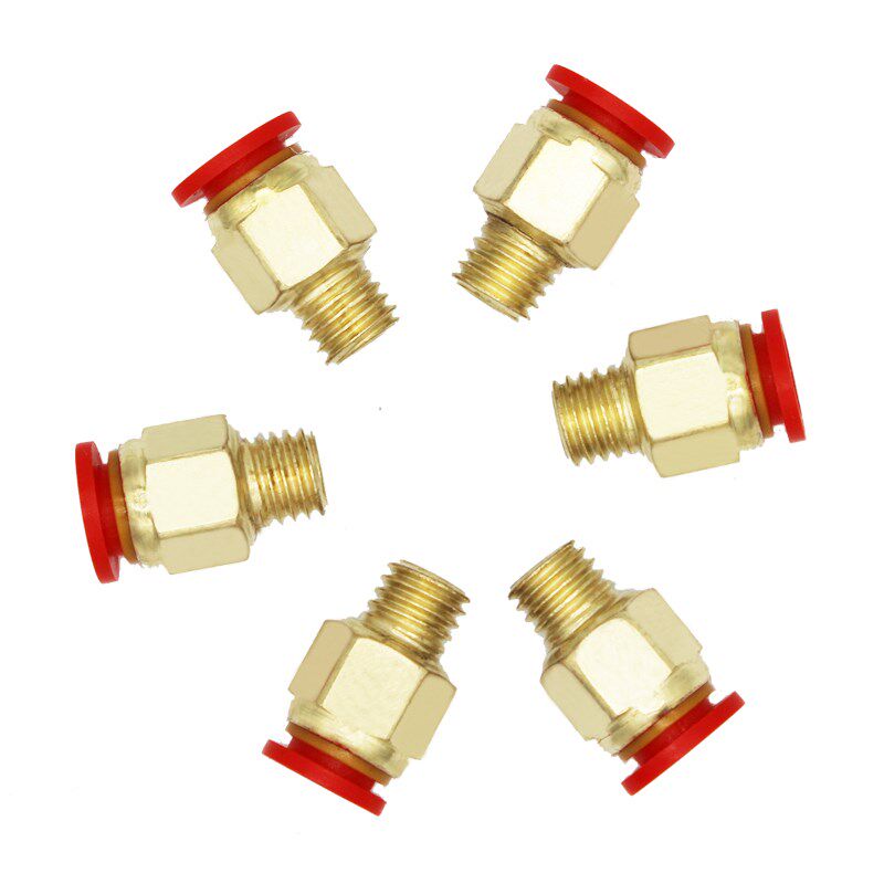 红色镀铜水嘴 快速接头 粗牙细牙 英制牙公制牙红帽气动接头水咀