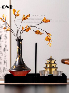 Rzone 新中式禅意高端装饰品摆件样板房卖场客厅茶几茶室家居饰品