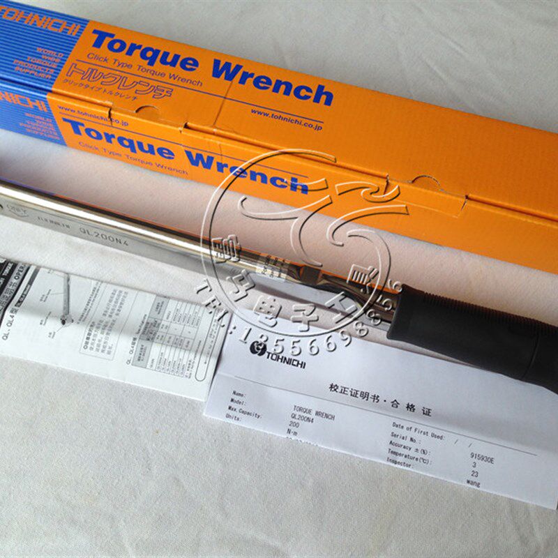 日本东日TOHNICHI扭力板手 QL200N4力矩扳手 40-200N.M预置棘轮式