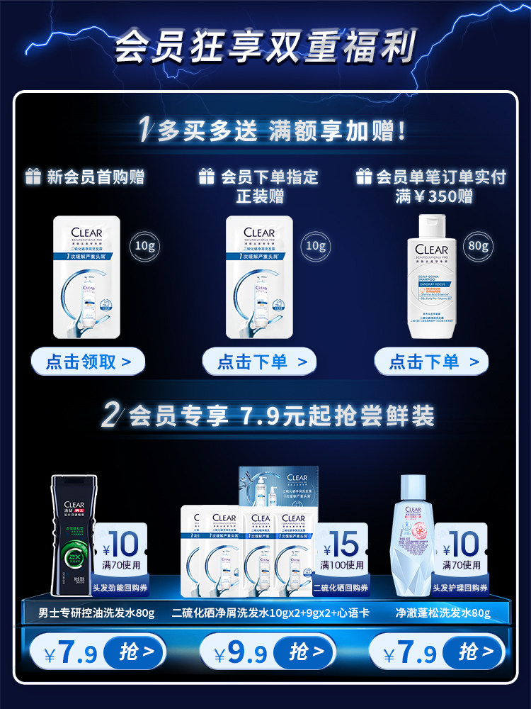 Clear Men's Anti-Dandruff Shampoo with Oil Control - Product image 2