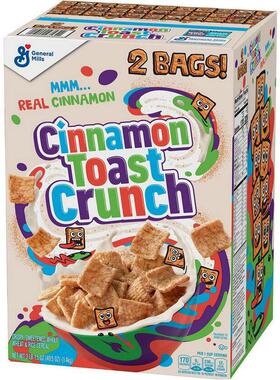 美国原装进口晶磨Cheerios肉桂吐司酥1.4KG盒装即食早餐