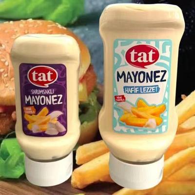 TAT MAYONNAISE土耳其蛋黄酱挤压瓶装大蒜蓉味原装进口烤肉抹酱料