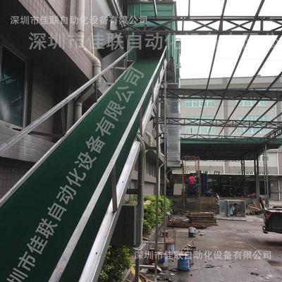 工厂直销三楼室外上下运货传送带四楼装车输送带出货运输带