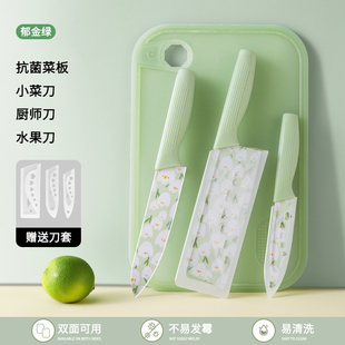 水果刀锋利家用不锈钢切肉切片刀女士辅食整套餐厨师专用印花刀具