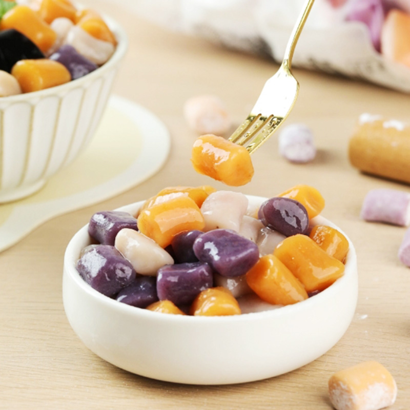 三色大小芋圆0添加奶茶甜品配料