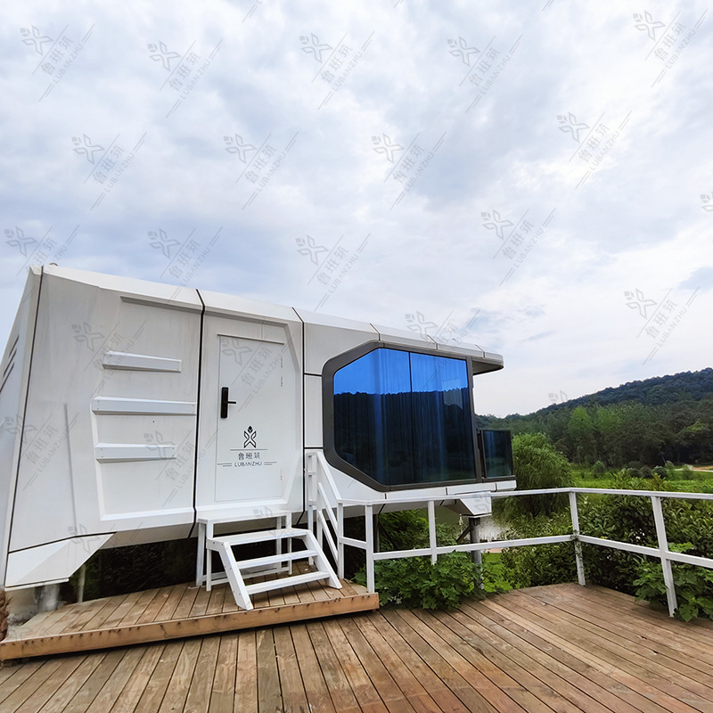 城市郊区露营住宿酒店 户外网红苹果舱民宿 集装箱移动城市驿站