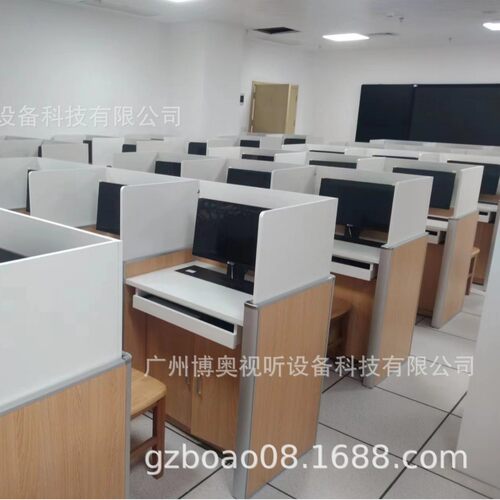 升降屏风卡位带显示器升降，一桌四用，电动升降升降考试桌17年