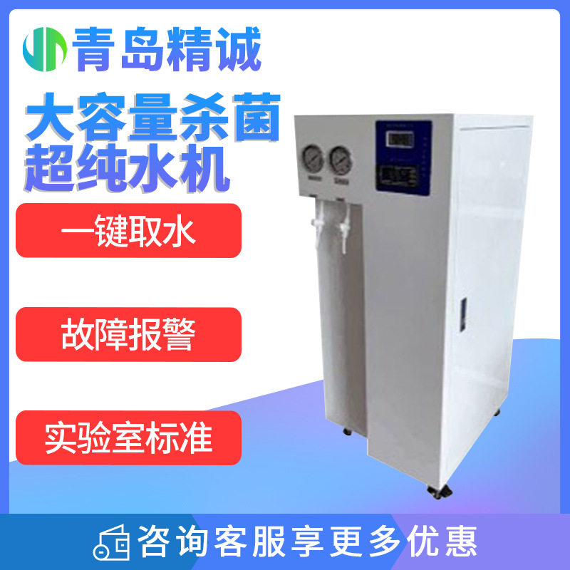 实验超纯水机大容量120L/250L台式纯水仪反渗透科研水设备图片