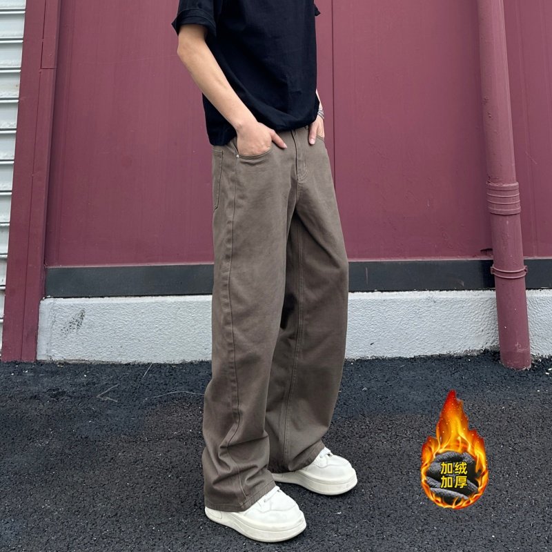 QUALCOMM加厚保暖宽松阔腿裤