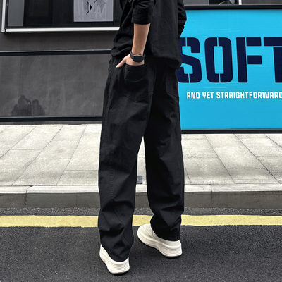 QUALCOMM高街百搭保暖阔腿裤