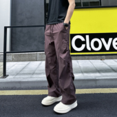 QUALCOMM新款 速干长裤 秋冬潮流直筒休闲裤 男女褶皱感宽松户外工装