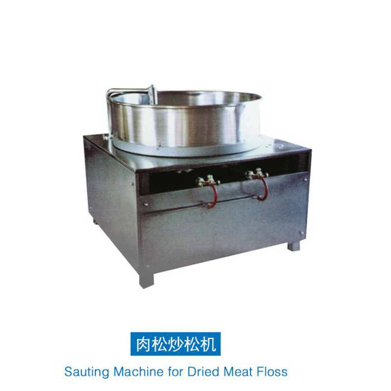 定制肉松炒松机 不锈钢平底炒鱼松猪肉牛肉松机 肉松自动炒锅厂家