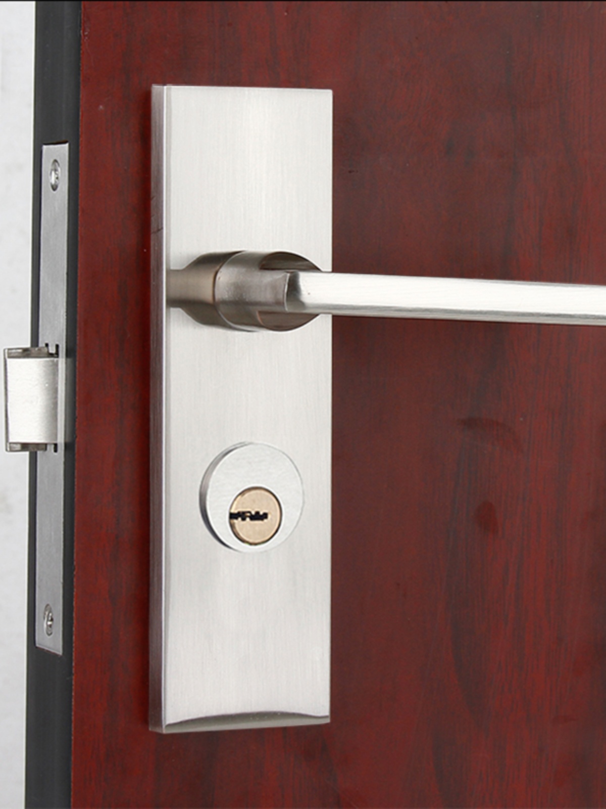 5745锁体单舌门锁孔距140大单舌插芯执手锁简约浴室卫生间单舌锁