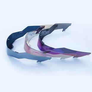 Orz991尾翼机车摩托电瓶全盔半盔揭面灰犄角蓝牙头盔捷凯艾狮尾箱