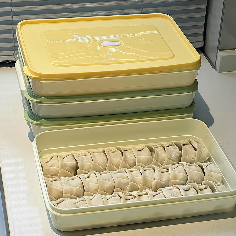 饺子收纳盒冰箱用食品级多层食品保鲜盒速冻冷冻水饺冰箱整理收纳