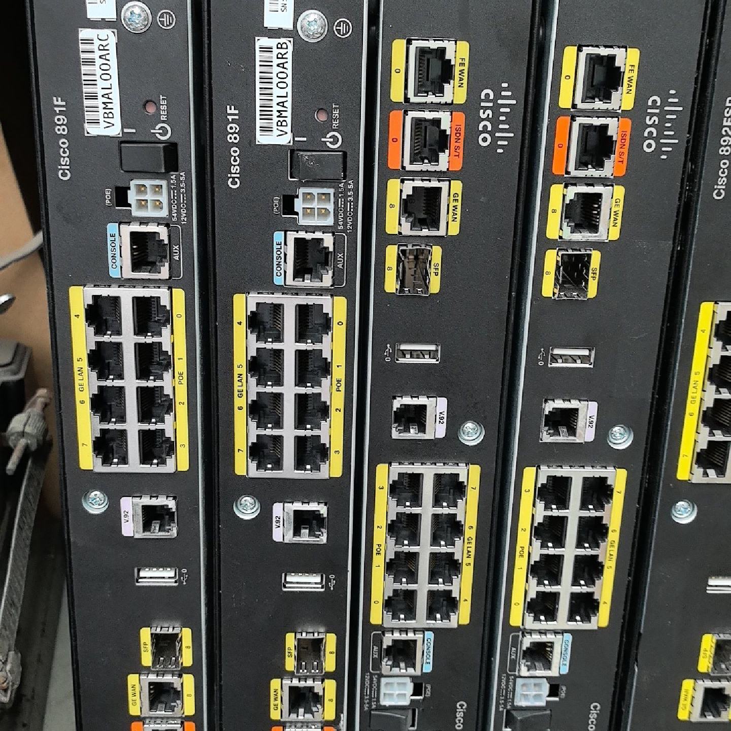 思科千兆路由器C891F，18台，892FSP-5台 8-询价