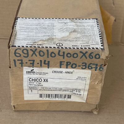 Cooper Crouse Hinds Chico X6 X Fiber Wool Stuffing Insulatio