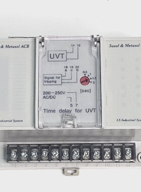 LS Industrial Susol  Metasol ACB UDC21 Time Delay for UVT