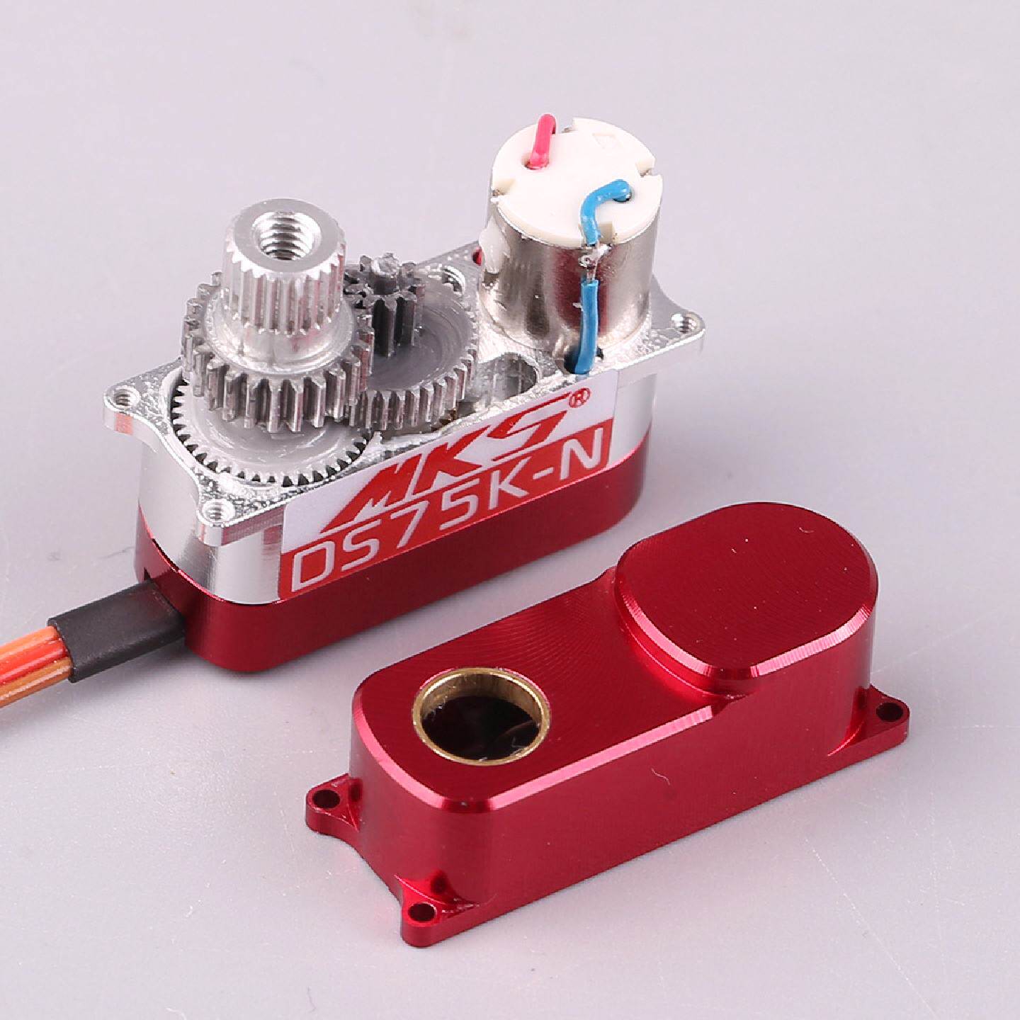 MKSDS75K-N无耳版本舵机2.4kg扭力CNC全金属DLG航模固定翼滑翔机