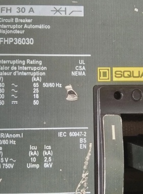 Interruptor Automtico Square D Fhp36030 600V 30A 3p