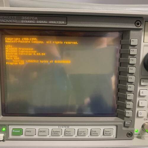 HP HEWLETT PACKARD 35670A OPT 1C21D21D4AAY6 UFCUFF DYNAMIC S