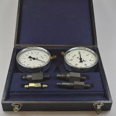 Prfmanometer mit Adapter im Koffer  Test manometer with Adap