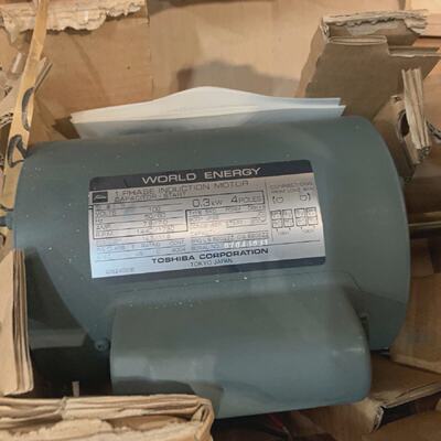 Toshiba World Energy SKDDBKK9 1 Phase Induction Motor 0.3kW