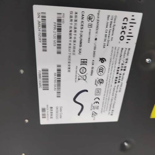 FPR2110-NGFW-K9一台，低价出--议价商品
