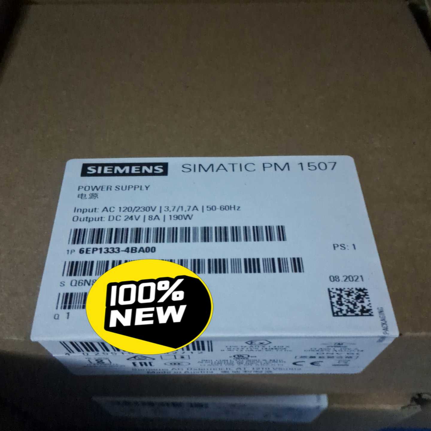 【议价】6EP1333-4BA00电源模块DC24V/8A/1适用