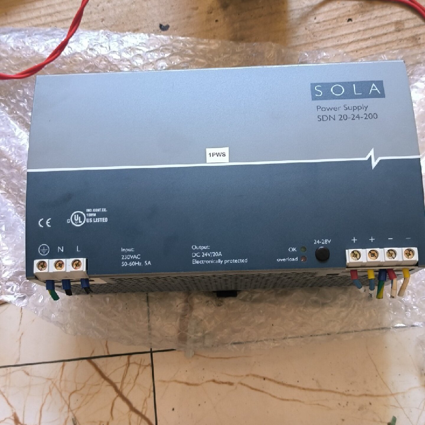 寻X原装进口美国SOLA开关电源SDN2024200