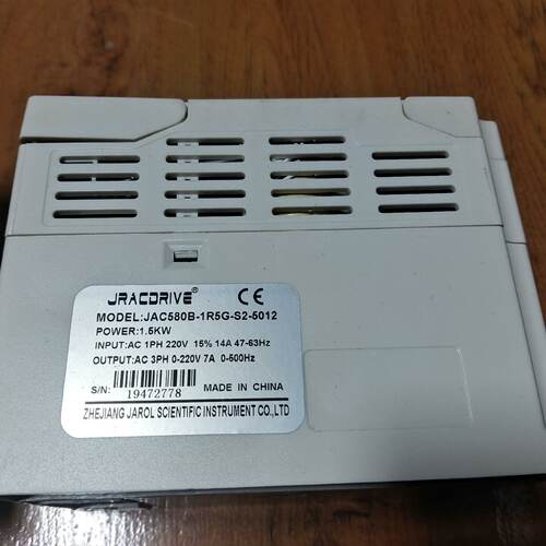 询-1.5kw佳乐变频器JAC580B1R5GS25012