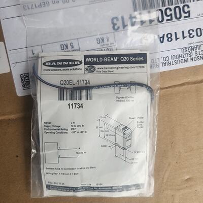 【询价】邦纳BANNER传感器，1个Q20EL-11适用