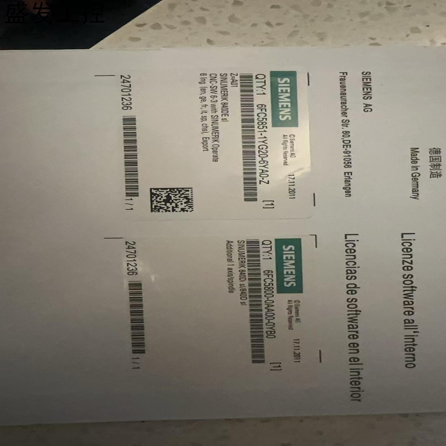 6AU1400-2PA23-0AA0-Z附件ZF03+M42议价产品