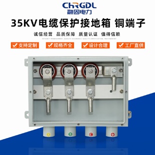 长期供应高压电缆分接箱不锈钢壳体铜鼻子35KV电缆保护接地箱