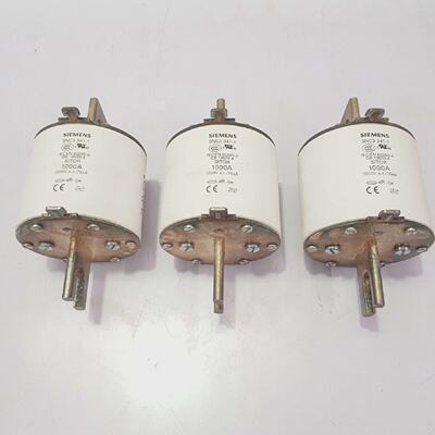 Siemens 3NC3 3411 Semiconductor Fusible  Lote De 3