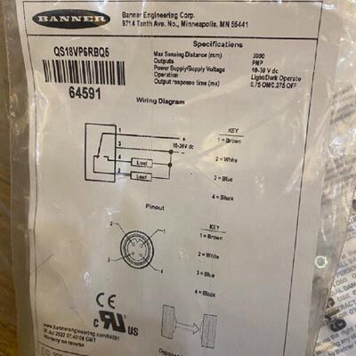 议价议价[]邦纳qs18vp6rbq5货号64591全新原装正品对射光电