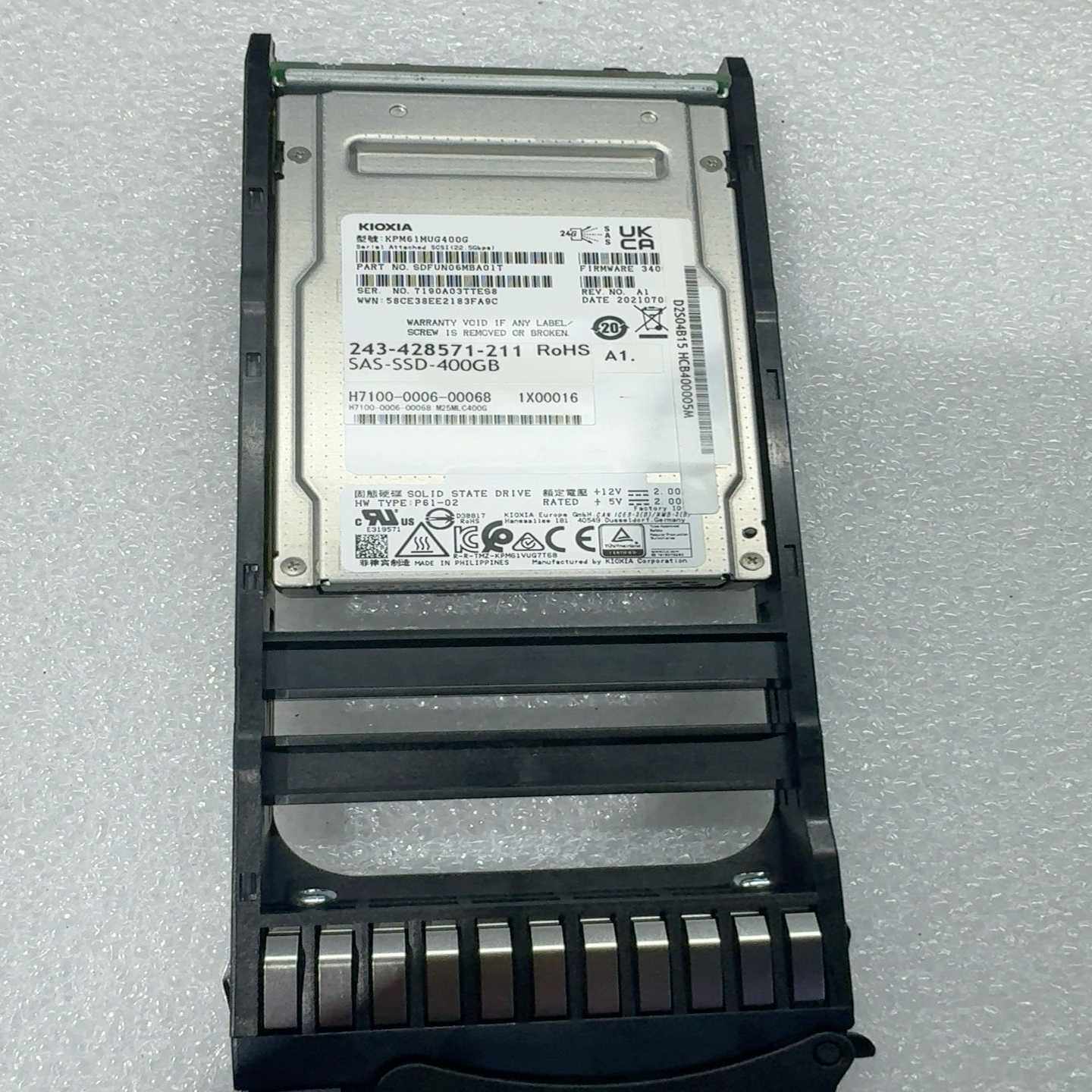 NEC备件400G东芝恺侠固态硬盘通电时间很短--议价商品