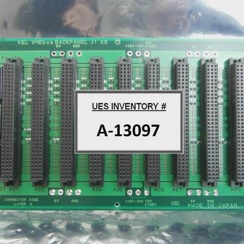 KEL VMEbus BACKPANEL J1 09 Backplane PCB Board Used Working