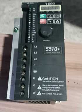 出TECO东元变频器，黑色外壳，型号S310，纯色如图，功--议价商品