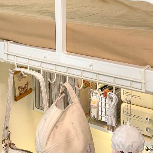 宿舍床边衣架挂钩大学生住校生必用品备好物收纳衣柜子免打孔挂架