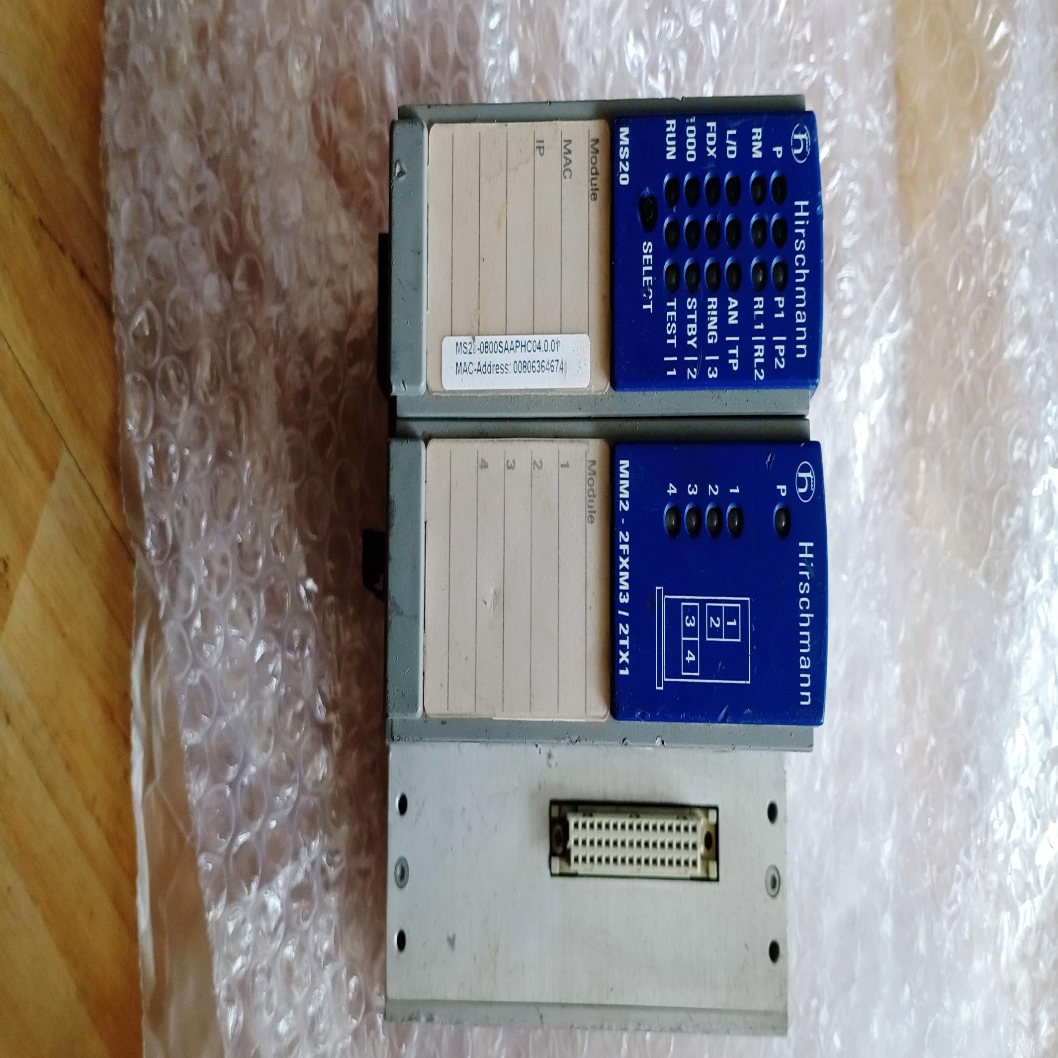 配件二手赫斯曼MS200800SAAPH和MM2-2FXM3ZTX1交换机配件出售议价