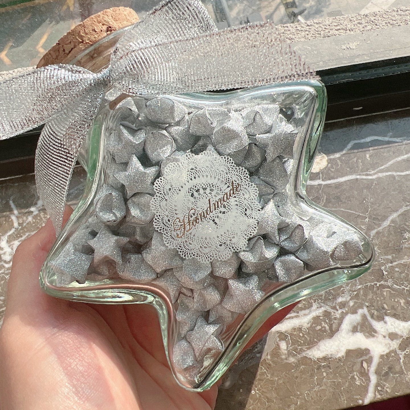成品闪钻星星折纸玻璃瓶五角星漂流瓶生日礼物表白diy情人节闺蜜