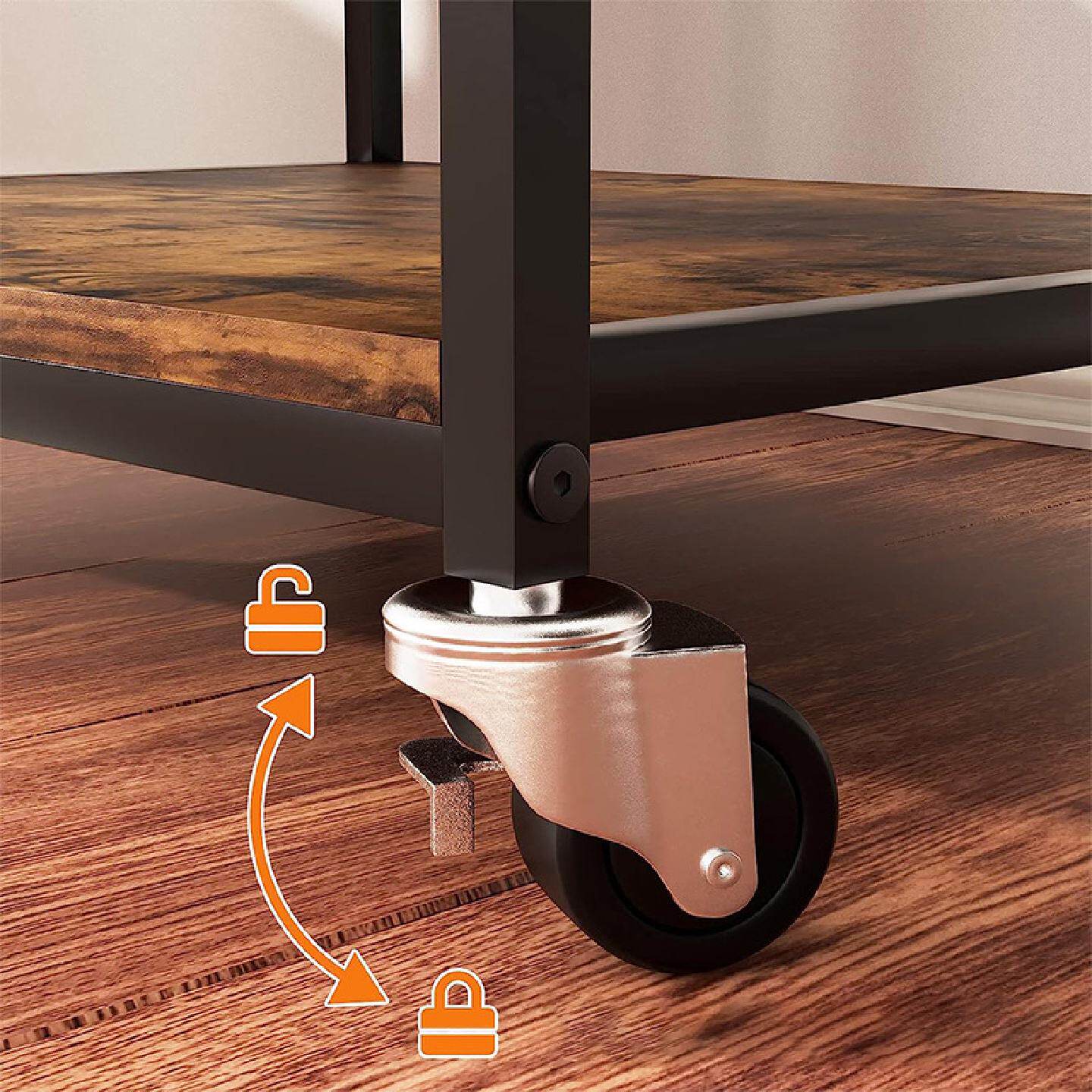 跨境打印机架子办公置物架复印机架可移动主机多层落地收纳架边几