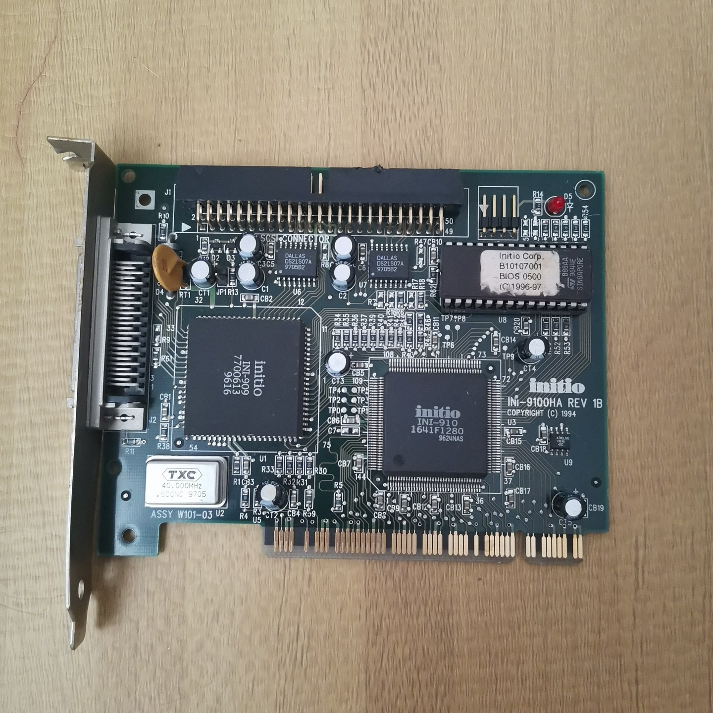 议价~INITIO INI-9100PHA  PCI SCSI 卡
