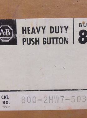 NEW ALLEN BRADLEY 8002HW75035 600V NEME TYPE 79 HD PUSH BUTT