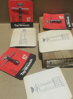 NEW BOX OF 6 MILLERS FALLS 1101C TAP WRENCH SLIDING THANDLE